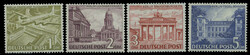 1 - 5 DM Bauten 1949, 4 postfrische Prachtstücke. Mi. 570,-€&nbsp;